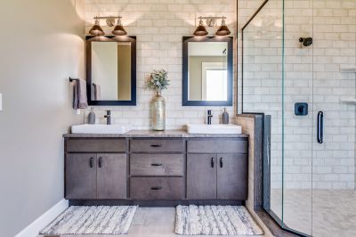 Double Vanity with Lighting
