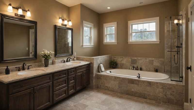 Neutral-toned Bathroom with Modern Fixtures